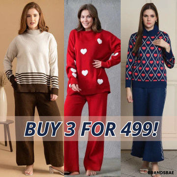 Winter Warmth Trio | Stylish 3-Piece Women’s Co-Ord Set | WC-02