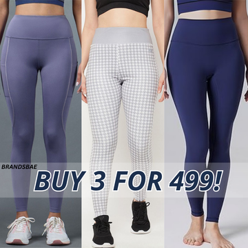 3-Pack Women's Leggings Combo - Comfortable & Stylish Bottoms | WL-03