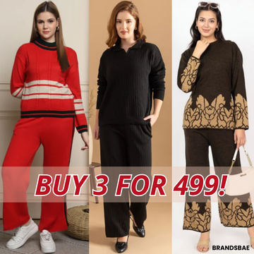 Winter Warmth Trio | Stylish 3-Piece Women’s Co-Ord Set | WC-06