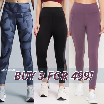 3-Pack Women's Leggings Combo - Comfortable & Stylish Bottoms | WL-09