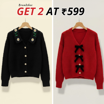 2 Pack Winter Cardigan Set – Lightweight & Warm |CR-17