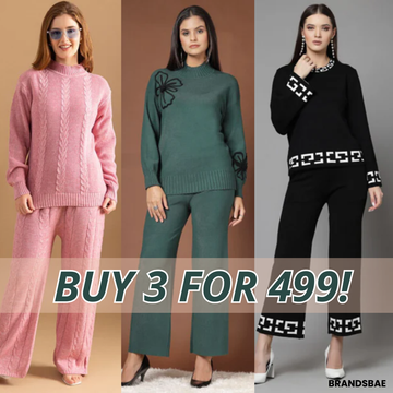 Winter Warmth Trio | Stylish 3-Piece Women’s Co-Ord Set | WC-01