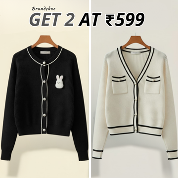 2 Pack Winter Cardigan Set – Lightweight & Warm |CR-15