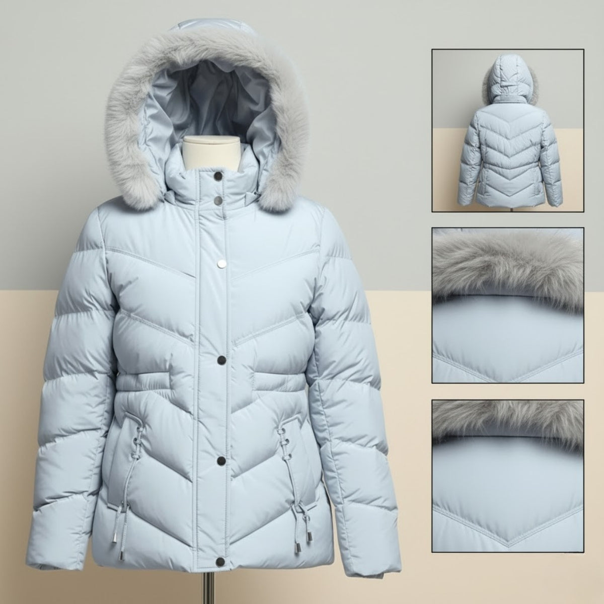 Luxe Zipper Jackets Collection | SKY-BLUE |  ZJ-03