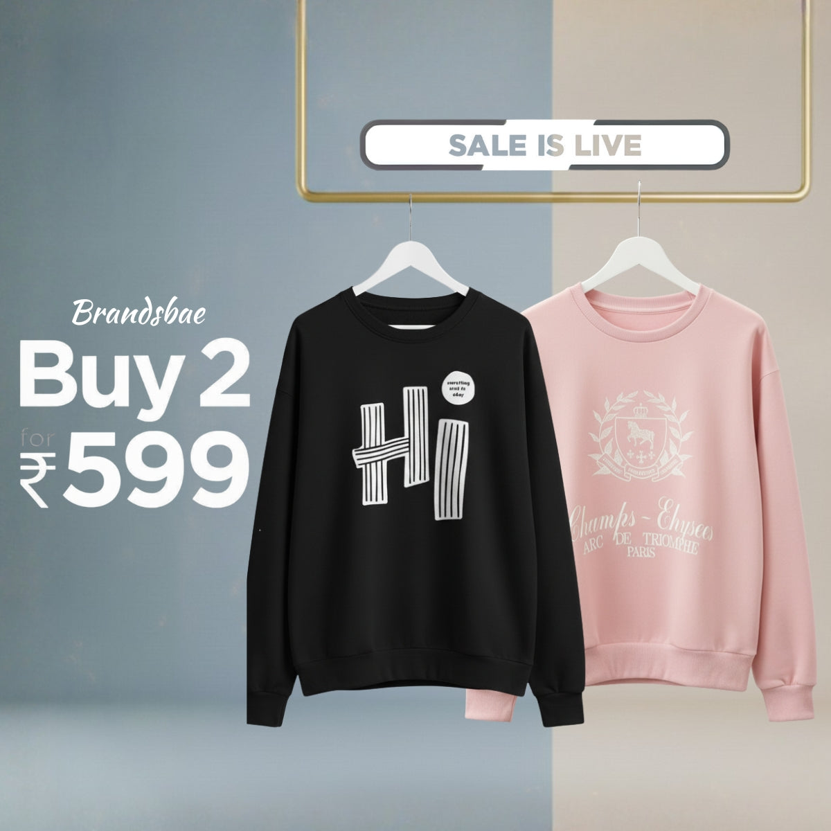 Combo of 2 Women's Cozy Sweatshirts | Stylish Winter Pack | SS-03