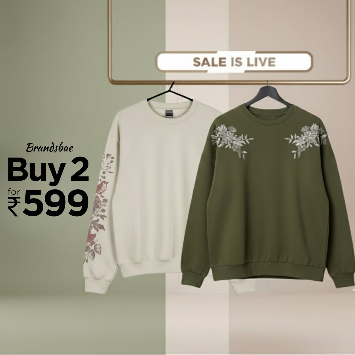 Combo of 2 Women's Cozy Sweatshirts | Stylish Winter Pack | SS-22
