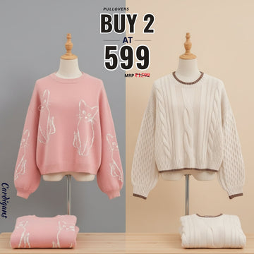 Pack of 2 Premium Pullover Sweaters - Comfortable & Trendy | PS-04
