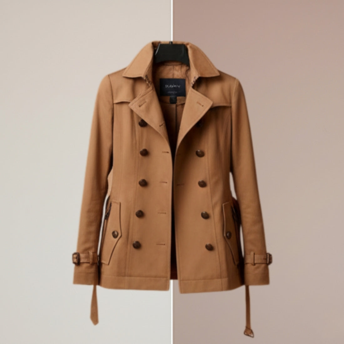 Women's Winter Trench Coat - Stylish & Warm |Camel Brown | TC-05