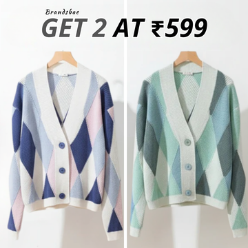 2 Pack Winter Cardigan Set – Lightweight & Warm |CR-09