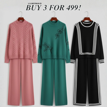 Trendy Women’s Winter Co-ord Set 3 Pack – Perfect Warmth & Style | CS-05