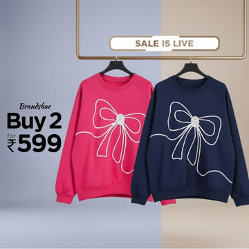 Combo of 2 Women's Cozy Sweatshirts | Stylish Winter Pack | SS-24