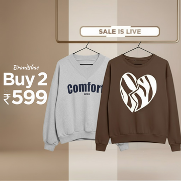 Combo of 2 Women's Cozy Sweatshirts | Stylish Winter Pack | SS-26
