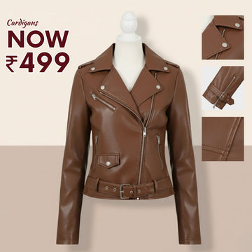 Luxe Zipper Jackets Collection | Brown |  ZJ-05