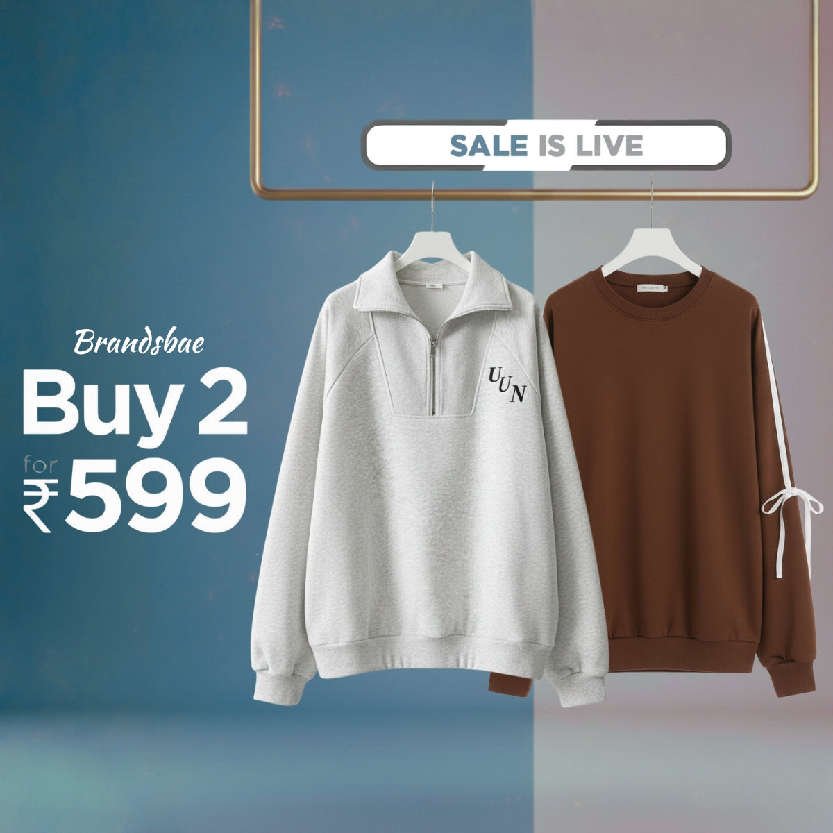 Combo of 2 Women's Cozy Sweatshirts | Stylish Winter Pack | SS-08
