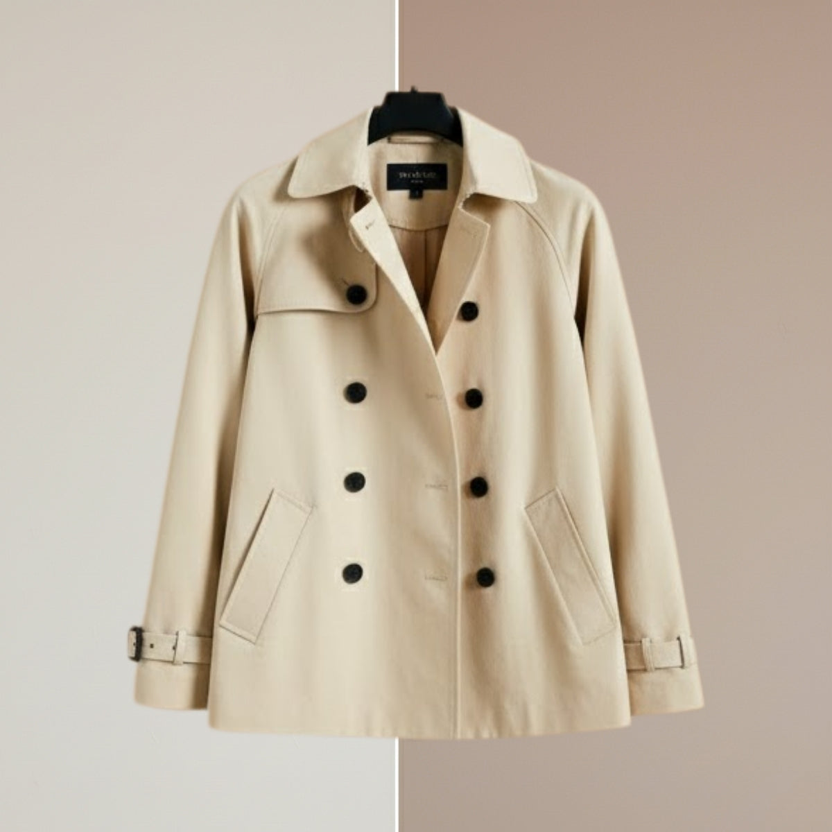 Women's Winter Trench Coat - Stylish & Warm |Cream| TC-06