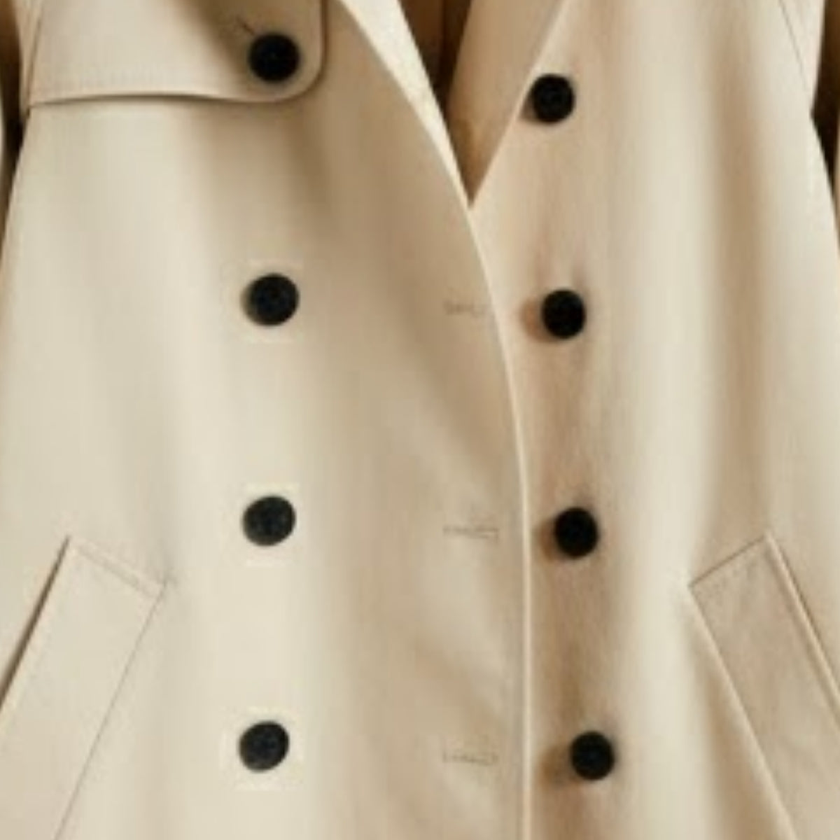 Women's Winter Trench Coat - Stylish & Warm |Cream| TC-06
