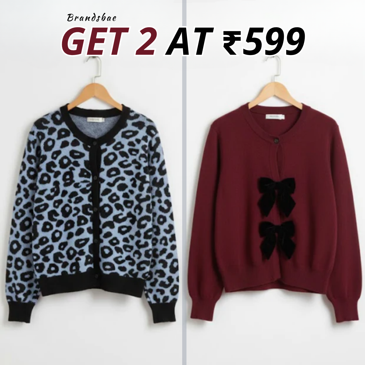 2 Pack Winter Cardigan Set – Lightweight & Warm |CR-12