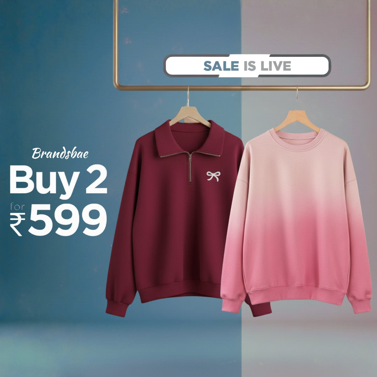 Combo of 2 Women's Cozy Sweatshirts | Stylish Winter Pack | SS-10