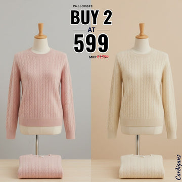 Pack of 2 Premium Pullover Sweaters - Comfortable & Trendy | PS-06