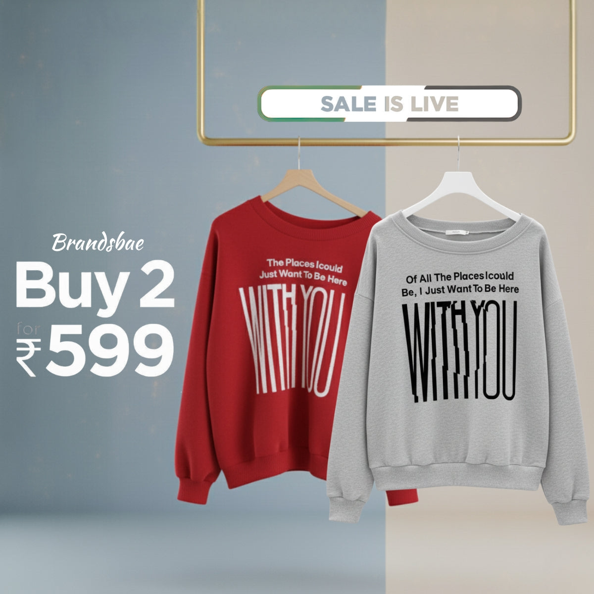 Combo of 2 Women's Cozy Sweatshirts | Stylish Winter Pack | SS-12