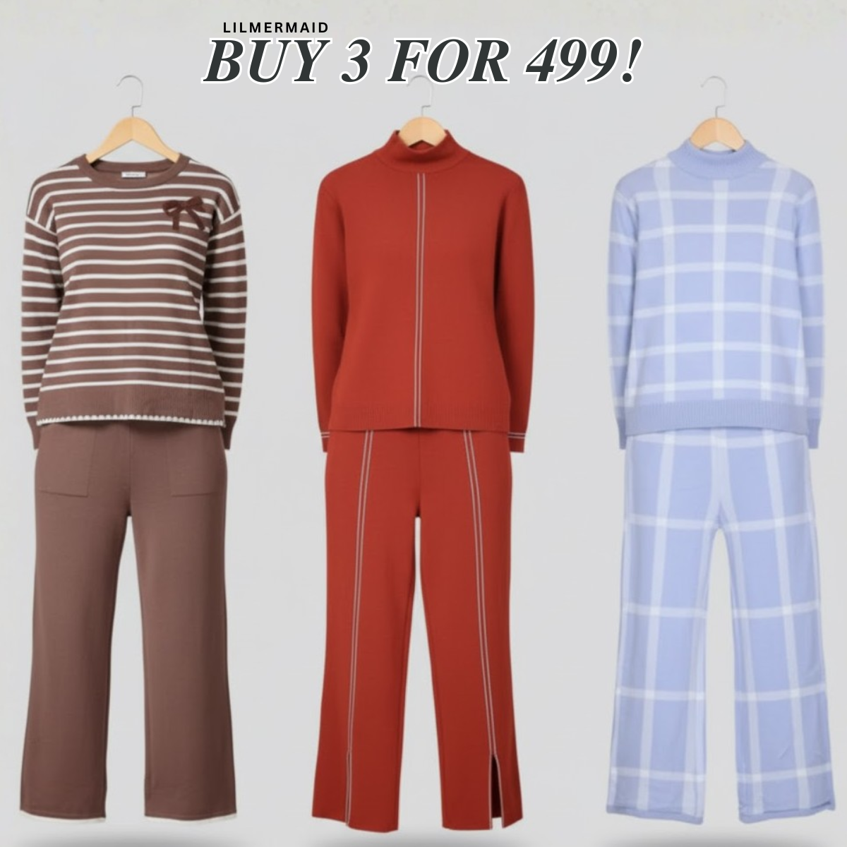 Trendy Women’s Winter Co-ord Set 3 Pack – Perfect Warmth & Style | CS-06