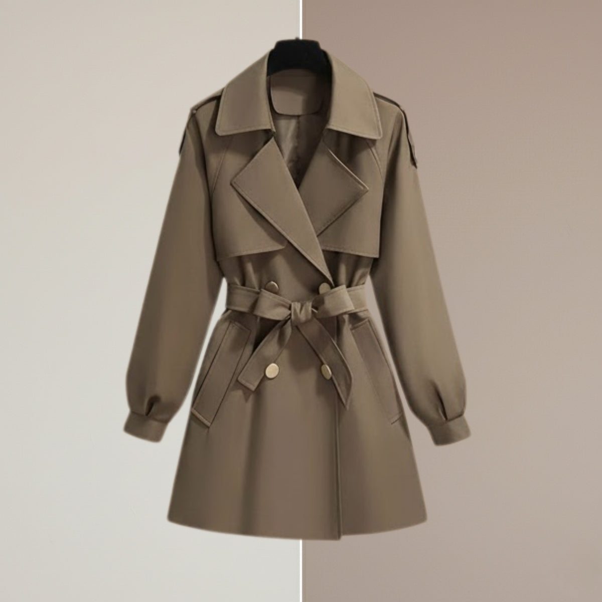 Women's Winter Trench Coat - Stylish & Warm |Brown| TC-09
