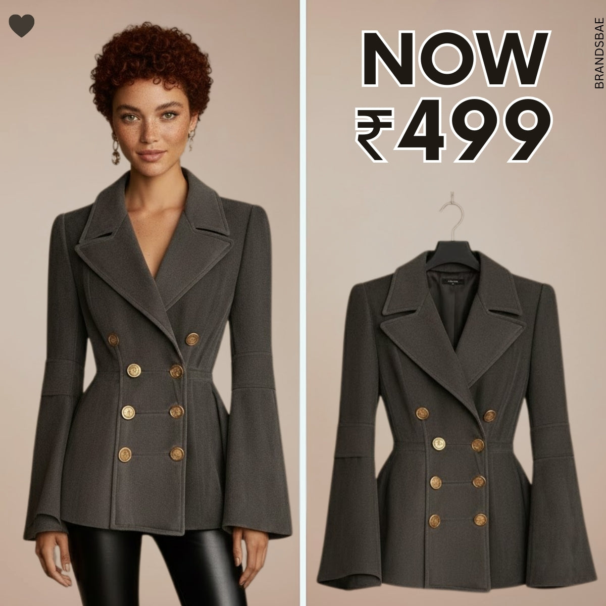 Women's Winter Trench Coat - Stylish & Warm |Dark-Gray | TC-10