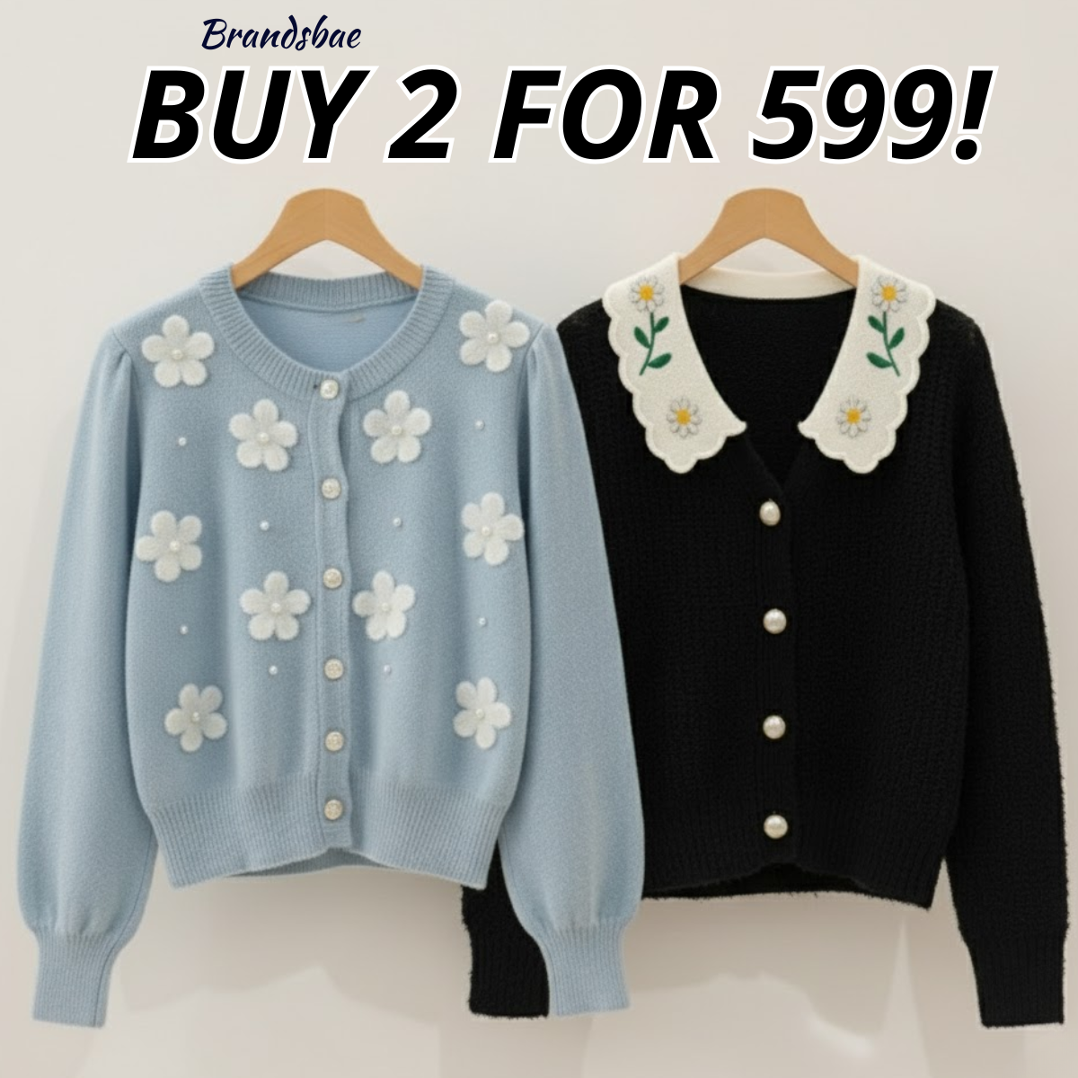 2 Pack Winter Cardigan Set – Lightweight & Warm |CR-18