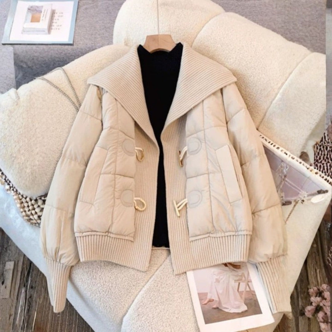 Luxe Zipper Jackets Collection | Beige |  ZJ-09