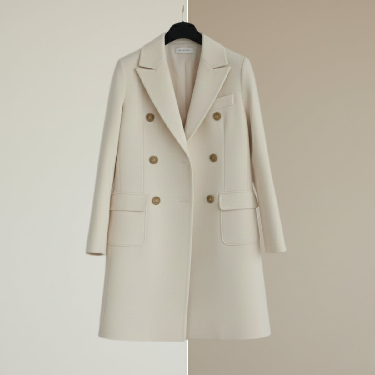 Women's Winter Trench Coat - Stylish & Warm| Cream |TC-01