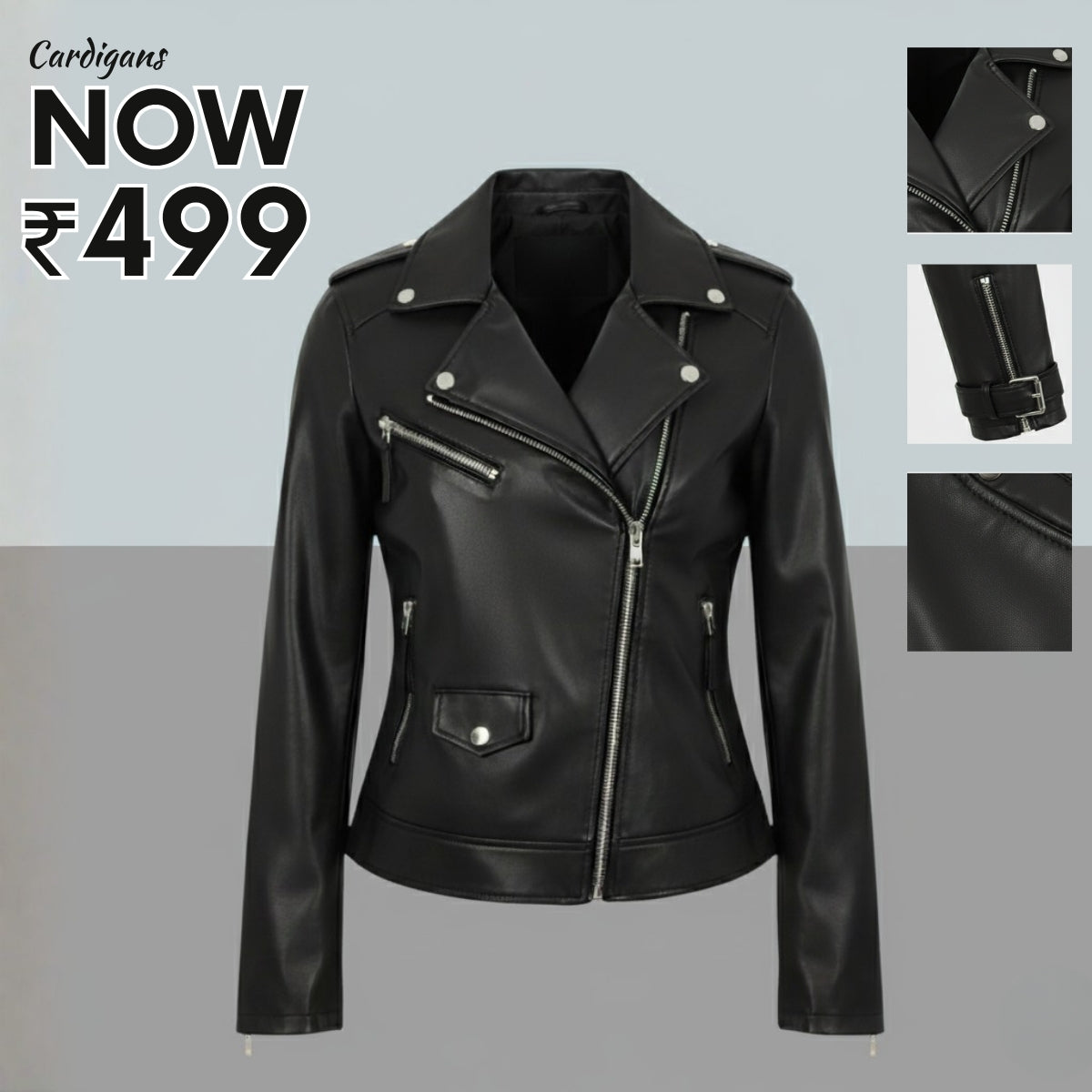 Luxe Zipper Jackets Collection | Black |  ZJ-11