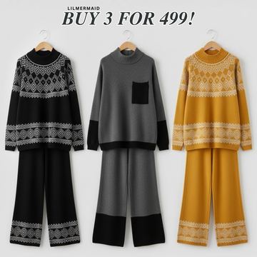 Trendy Women’s Winter Co-ord Set 3 Pack – Perfect Warmth & Style | CS-03