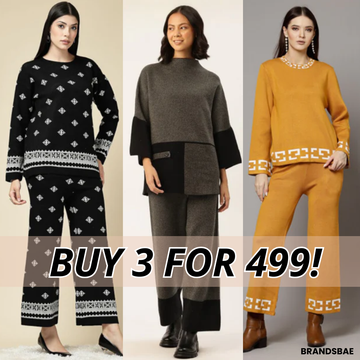 Winter Warmth Trio | Stylish 3-Piece Women’s Co-Ord Set | WC-10