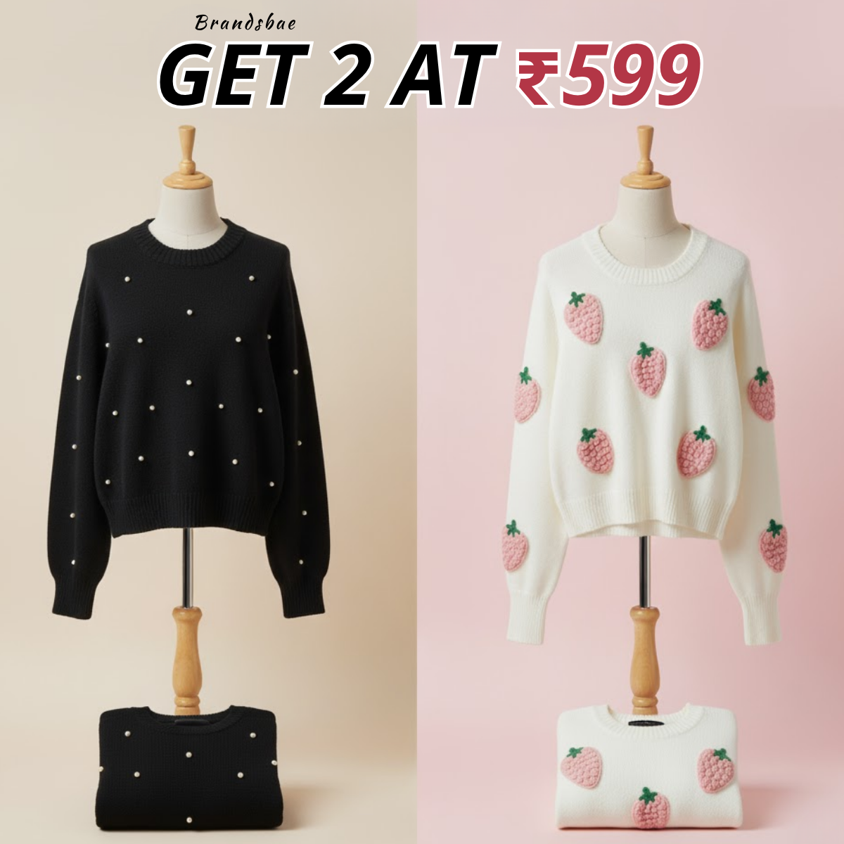 Women's Winter Sweater Duo – Warm, Stylish, and Soft Pullover Knit Set|SP-01