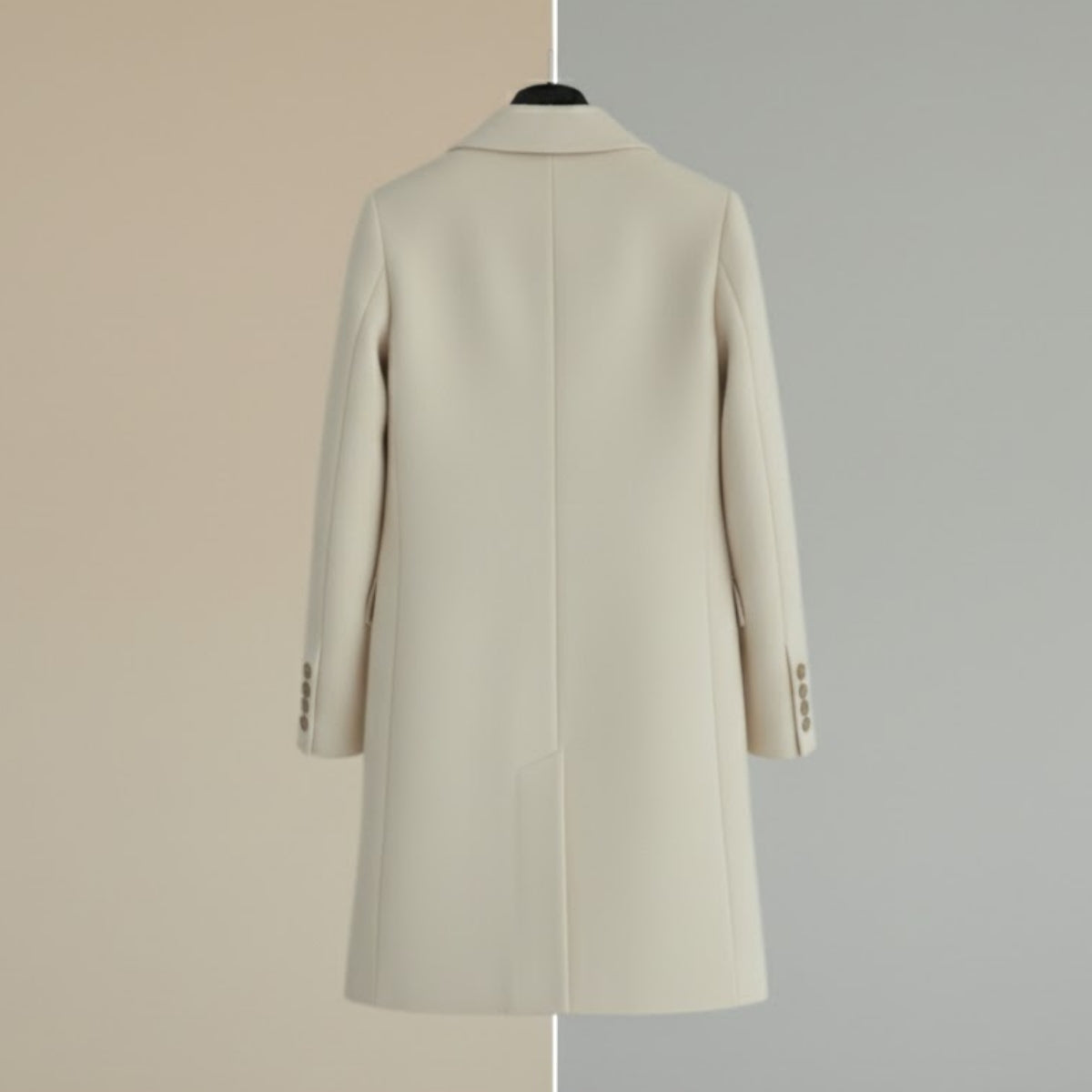 Women's Winter Trench Coat - Stylish & Warm| Cream |TC-01