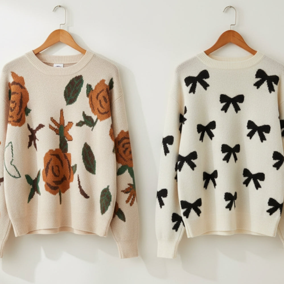 Women's Winter Sweater Duo – Warm, Stylish, and Soft Pullover Knit Set|SP-06