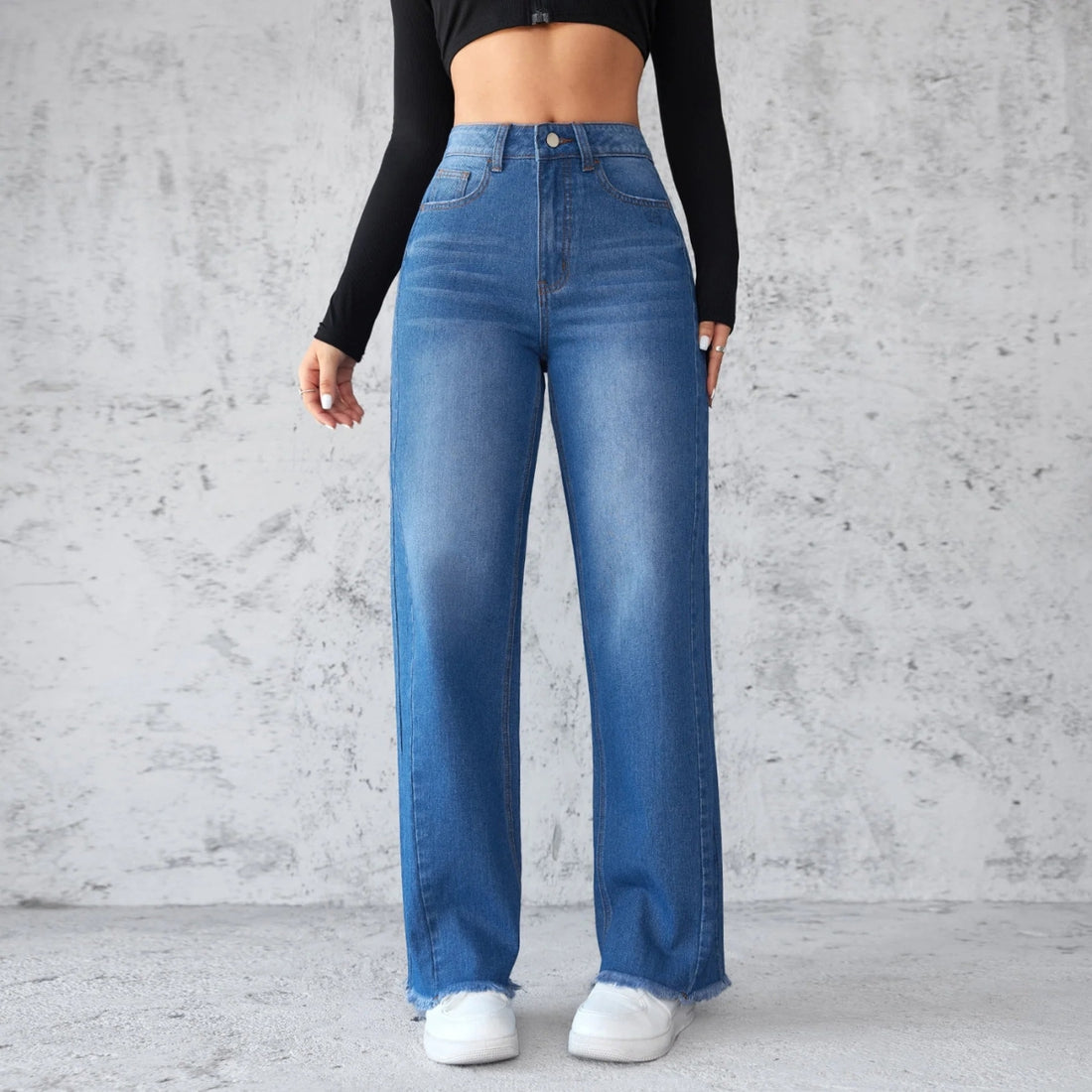 Women's 2-Pack Combo - Straight Fit Jeans Duo |WJ-08