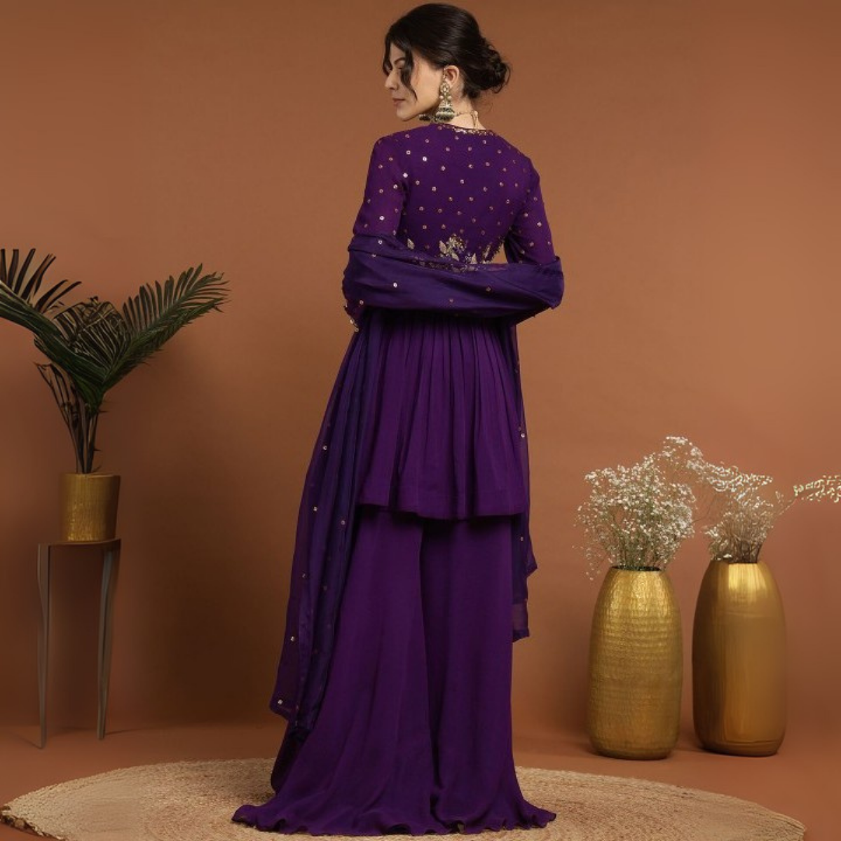 3-Piece Cotton Sharara Set with Dupatta for Women – Soft, Comfortable & Stylish Combo Pack | SD-13