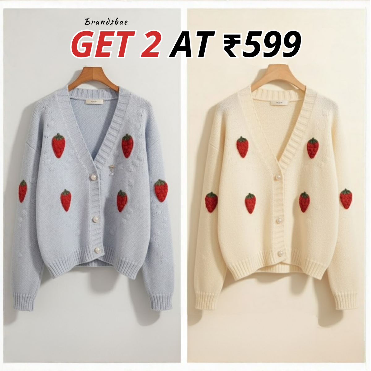2 Pack Winter Cardigan Set – Lightweight & Warm |CR-01