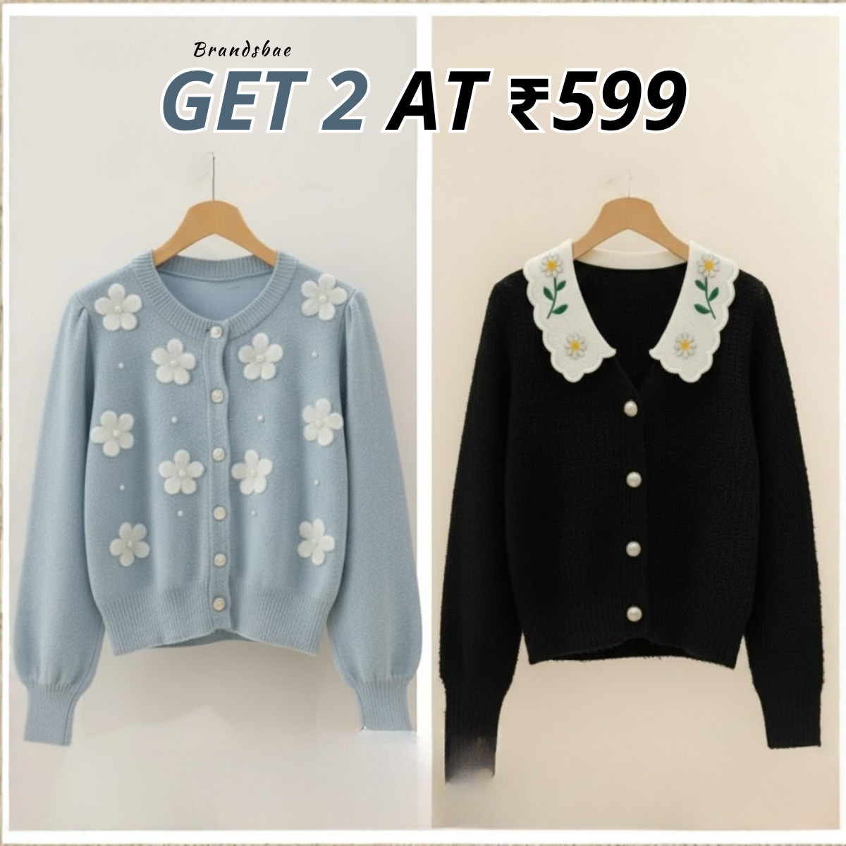 2 Pack Winter Cardigan Set – Lightweight & Warm |CR-18