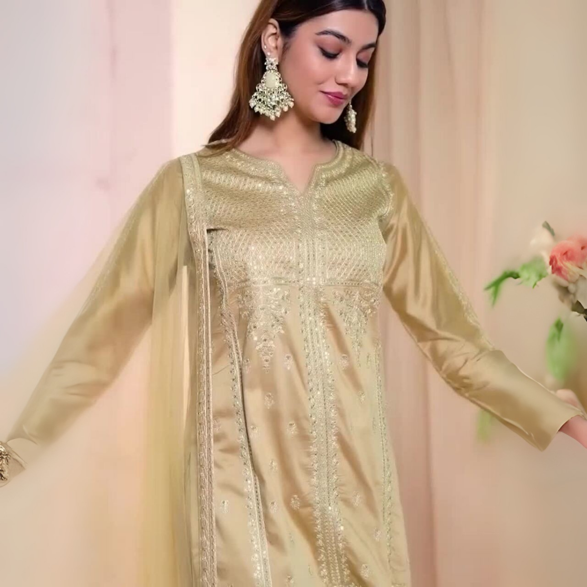 3-Piece Cotton Sharara Set with Dupatta for Women – Soft, Comfortable & Stylish Combo Pack | SD-16