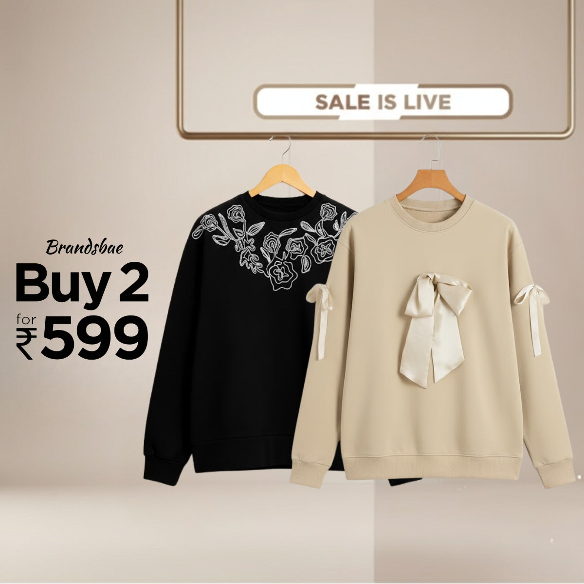 Combo of 2 Women's Cozy Sweatshirts | Stylish Winter Pack | SS-15