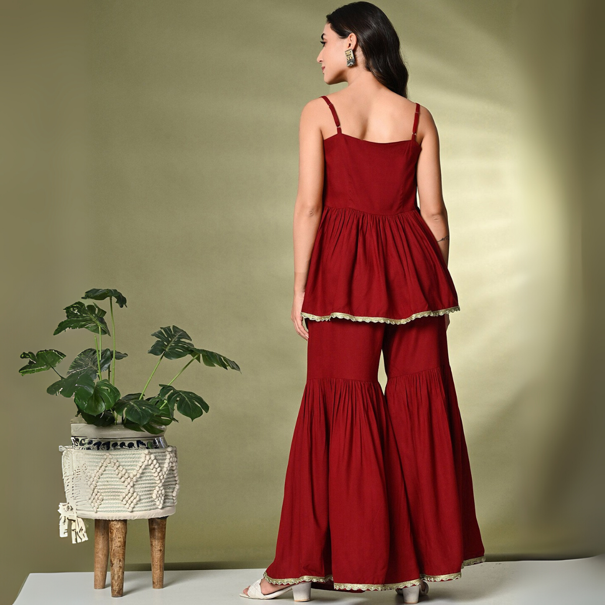 3-Piece Cotton Sharara Set with Dupatta for Women – Soft, Comfortable & Stylish Combo Pack | SD-06