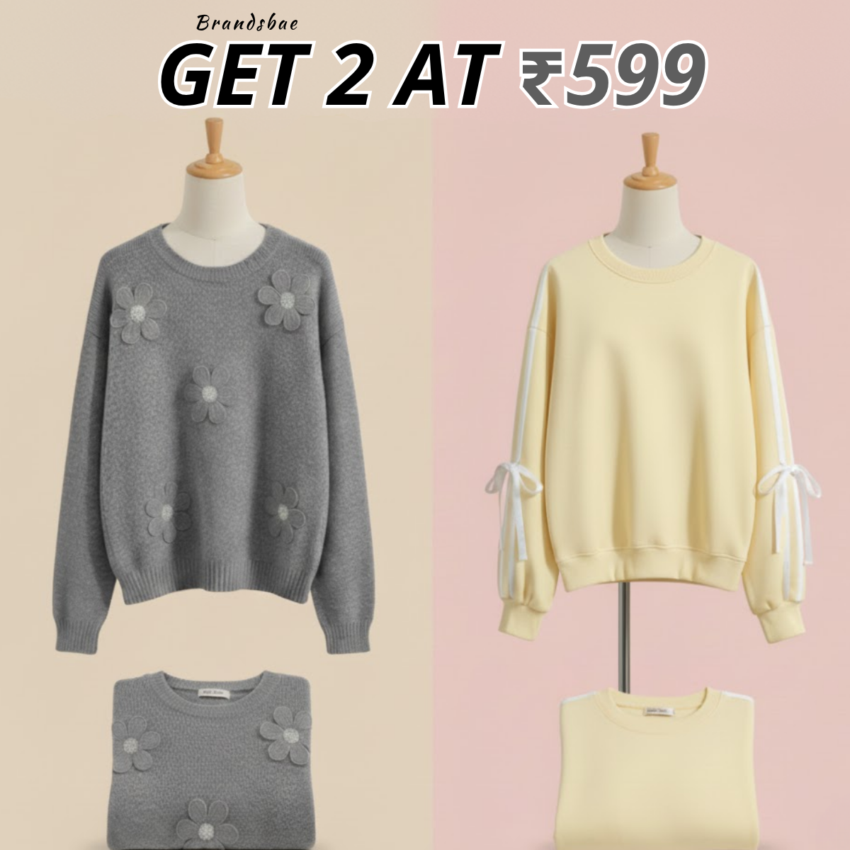 Women's Winter Sweater Duo – Warm, Stylish, and Soft Pullover Knit Set|SP-05