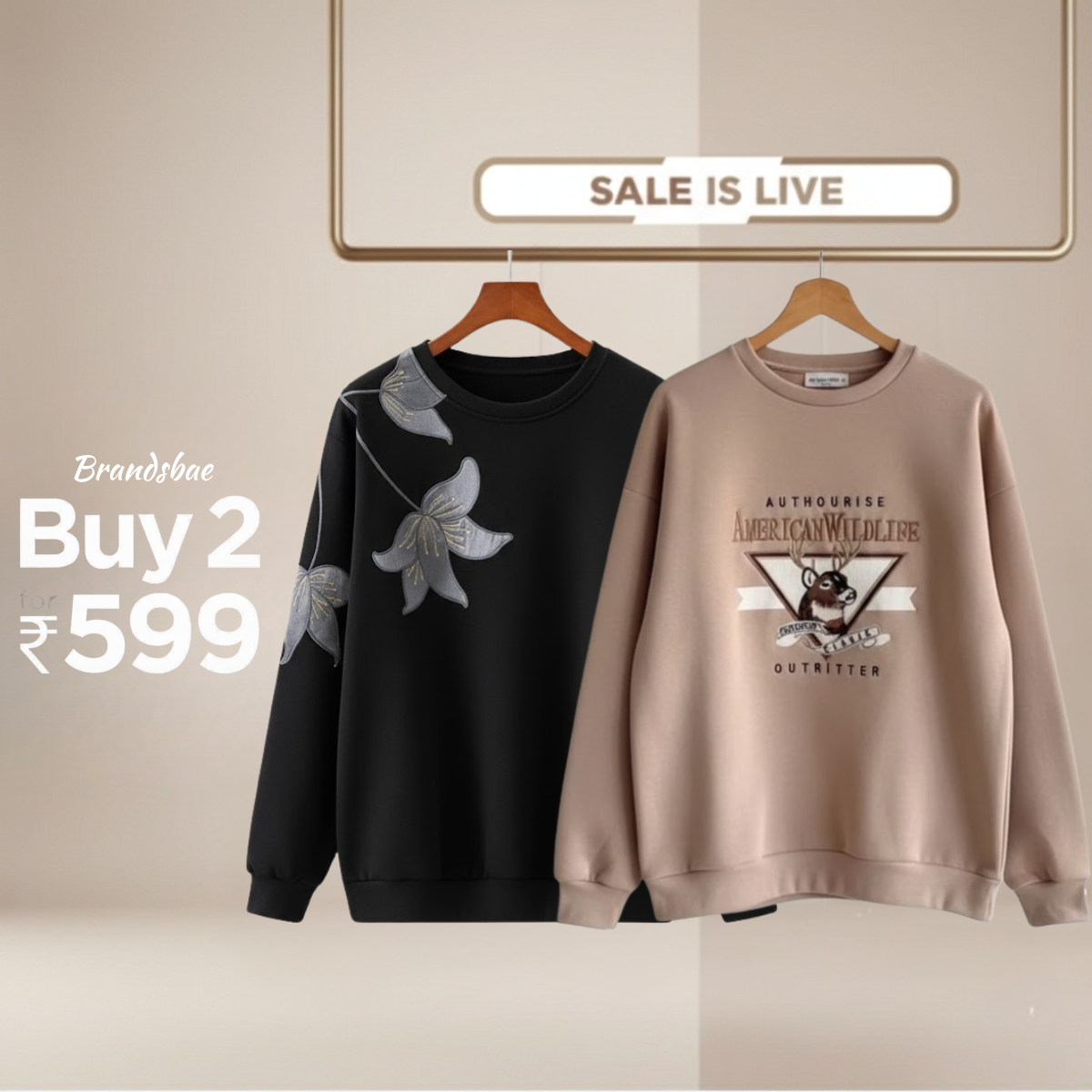 Combo of 2 Women's Cozy Sweatshirts | Stylish Winter Pack | SS-19