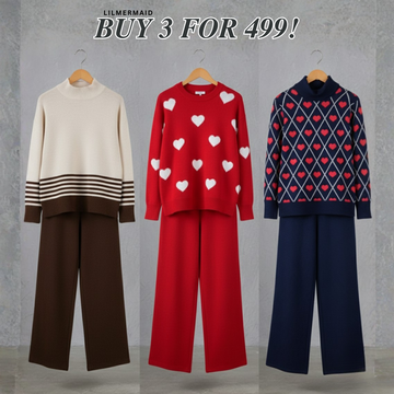 Trendy Women’s Winter Co-ord Set 3 Pack – Perfect Warmth & Style | CS-02