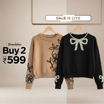 Combo of 2 Women's Cozy Sweatshirts | Stylish Winter Pack | SS-17