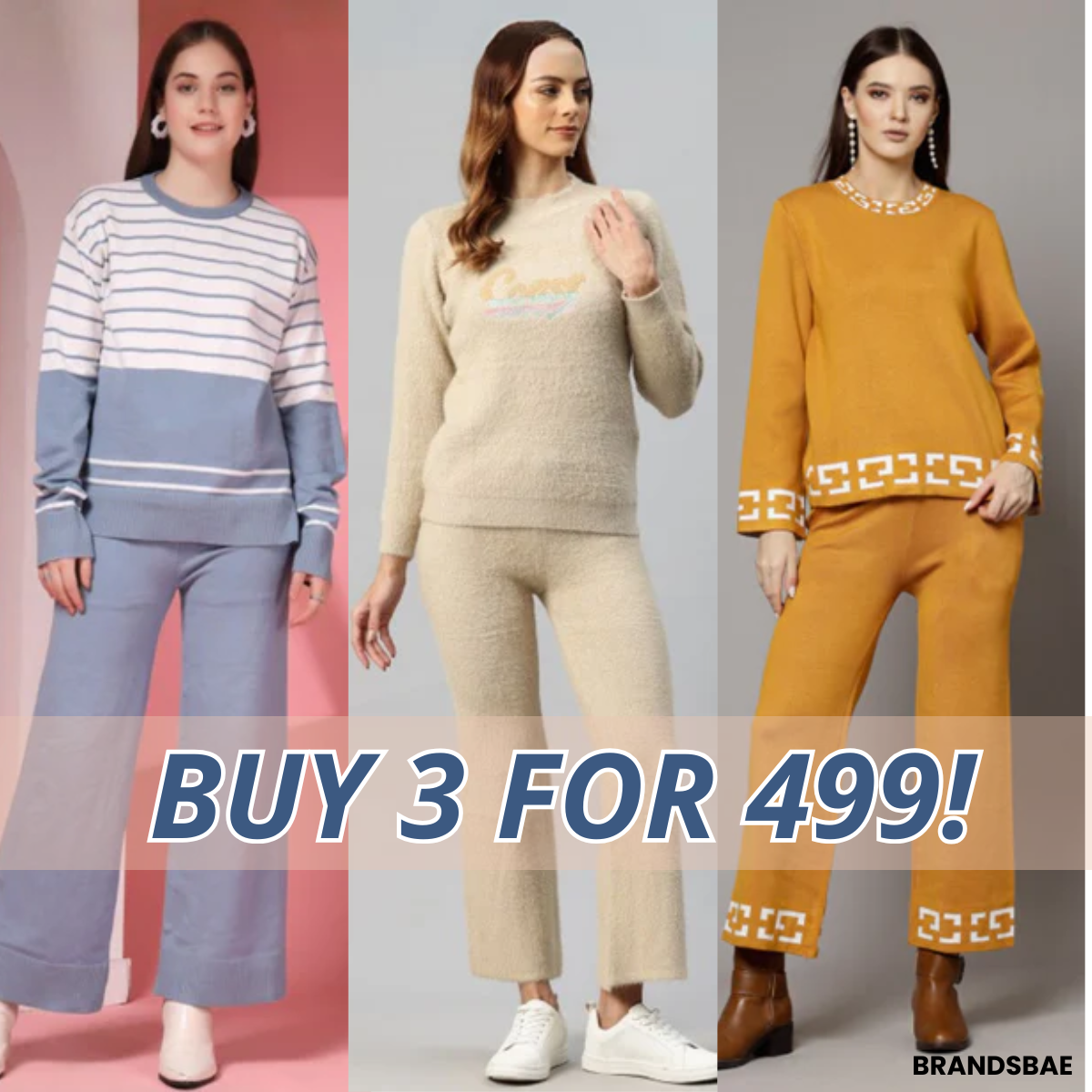 Winter Warmth Trio | Stylish 3-Piece Women’s Co-Ord Set | WC-04