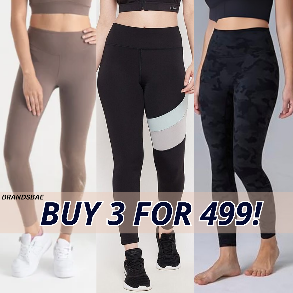 3-Pack Women's Leggings Combo - Comfortable & Stylish Bottoms | WL-08