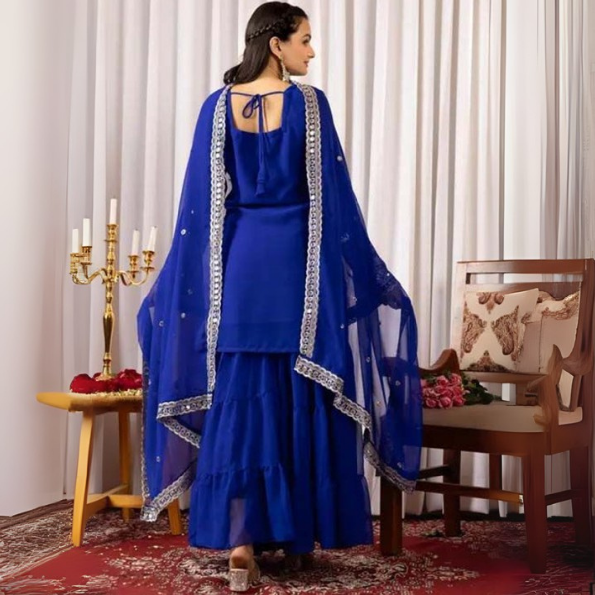 3-Piece Cotton Sharara Set with Dupatta for Women – Soft, Comfortable & Stylish Combo Pack | SD-16